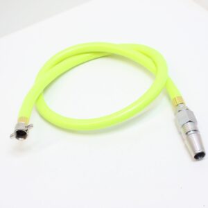 1 Metre HiViz Air Transfer/ Test Point Air Inflator Hose To Male Suzie