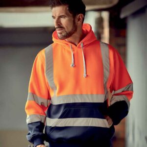 Yoko YK031 Hi-Vis Pull Over Hoodie